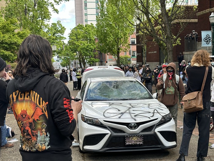 Man Who Tried to Drive Into Crowd of Protesters Faces No Charges